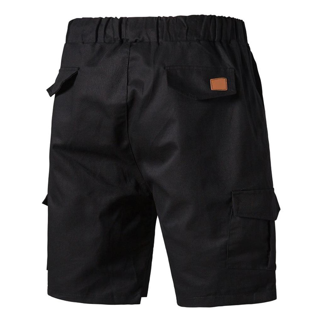 Men's Summer Casual Outdoors Casual Patchwork Pockets Overalls Sport Tooling Shorts Pants