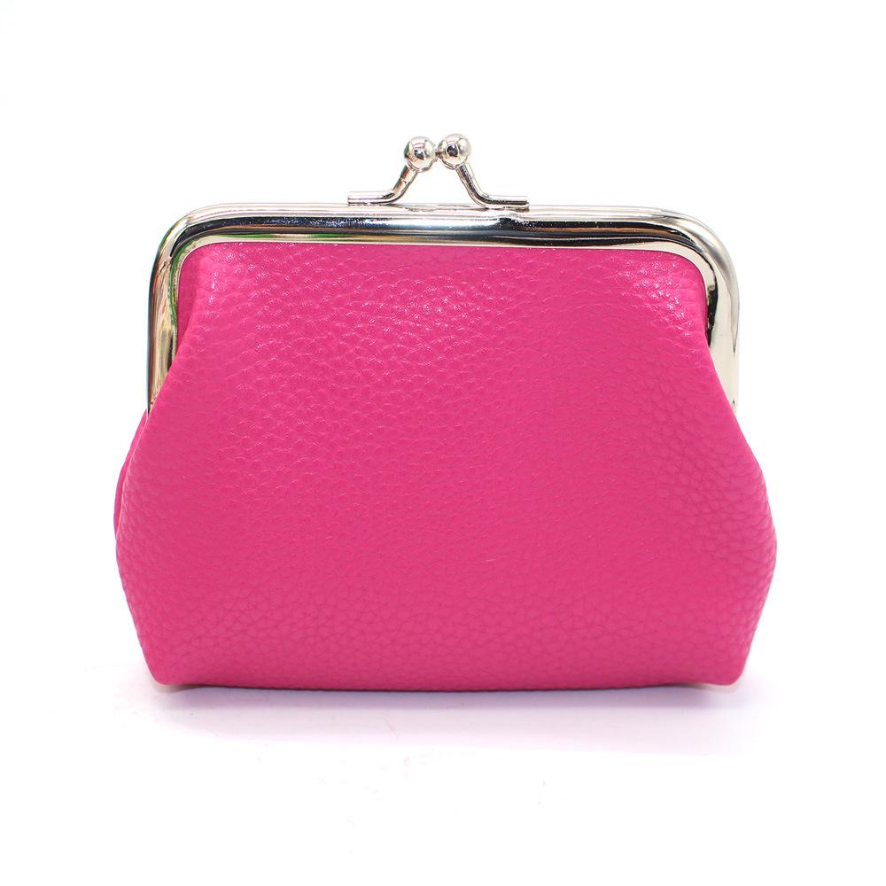 

2020 Spring/Summer High-Quality PU Lychee Grain Coin Purse · Japanese and Korean Student Short Wallet розы красного