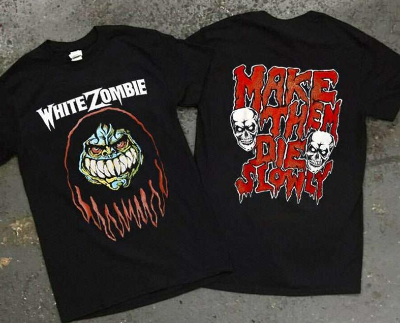 Vintage 1989 White Zombie Make Them Die Slowly Tour T-shirt size S-5XL XXXXL