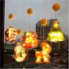 1pcs Chritmas LED Light Cartoon Santa Claus Snowman Colorful Light Window Outdoor Decor Christmas Decorations for Home Kid Gift