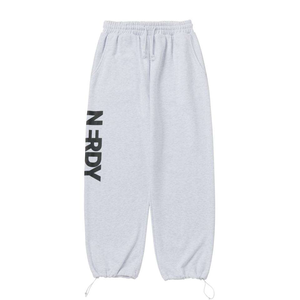 

NERDY Вертикальные спортивные штаны с логотипом Melange White