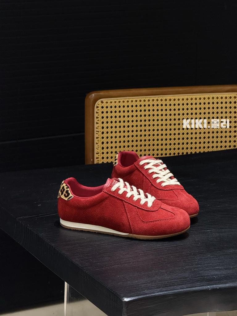 Retro Leopard Print German Training Shoes Women's Ins Tide 2025 Early Autumn New Niche Flat-bottomed Suede Forrest Gump Casual Sports Shoes
