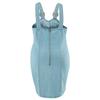 Plus Size Denim Sleeveless Mini Dress With Fringe Detail A-Line Outfit Women 1XL-5XL