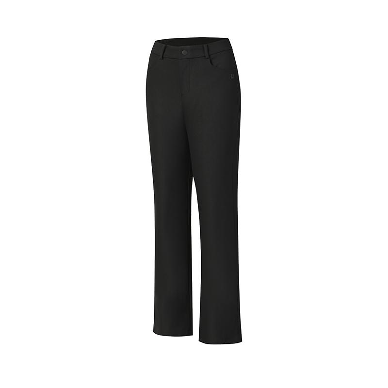 

FILA Golf Series Simple Solid Color Comfortable Versatile Woven Casual Pants Women bottoms Deep-Black A11W615806FBK S