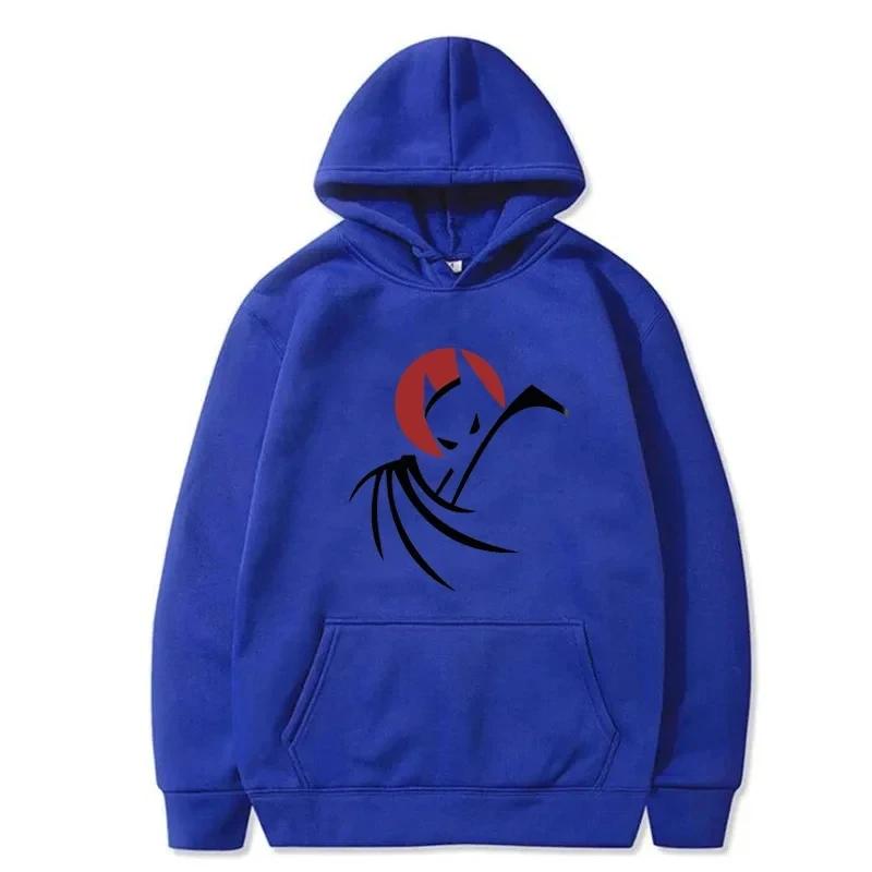 Bat Animation Series Sweatshirt Anime Clothing Autumn and Winter Men's Hooded Sports Sweatshirt Fleece Warm Top