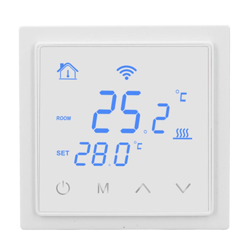 Floor Heating Thermostat 16A WiFi Smart Electric Underfloor Heating Thermostat with Voice Function for Home AC85-250V