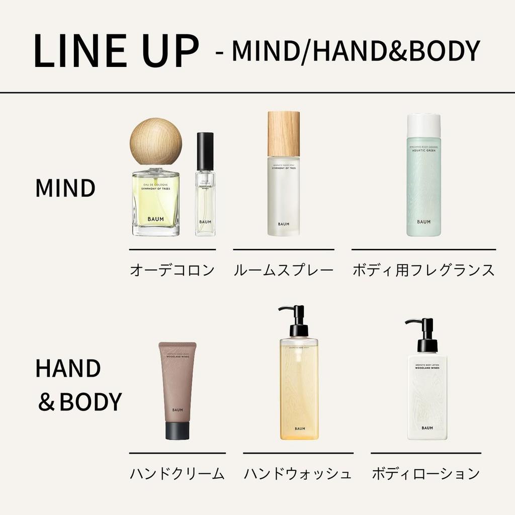 BAUM Aromatic Hand Wash N Hinoki Forest 300mL Moisturizing Hand Soap with Natural Hinoki Scent