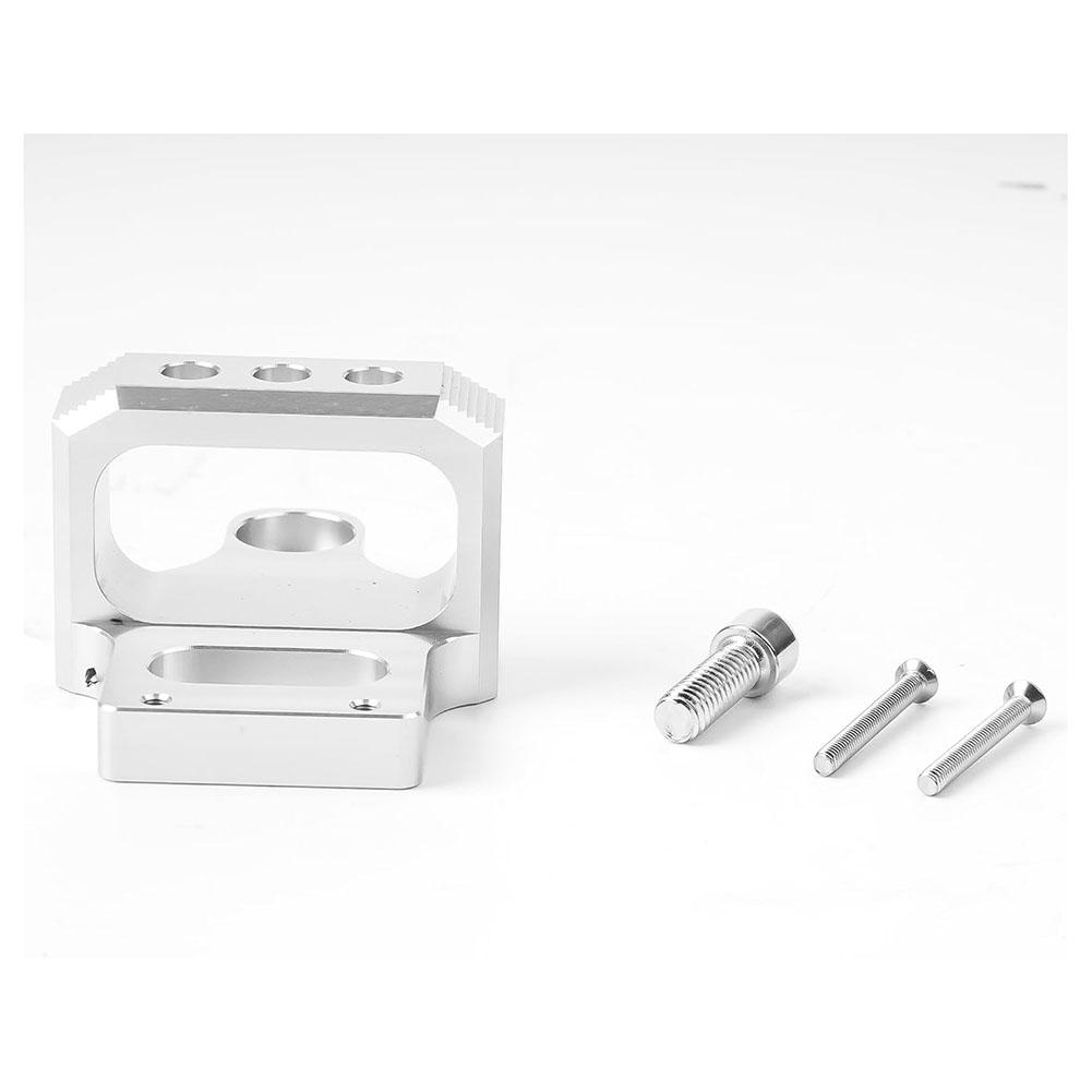 Promotion! 3 Port For MAC, AEM Boost Controller Solenoid Valve Mount Holder Bracket Kit CNC Billet Aluminum Silver