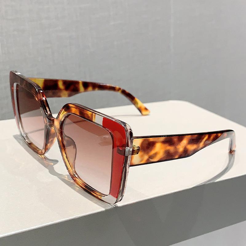 Vintage Luxury Brand Designer Square Big Frame Sunglasses Women For Men Sun Glasses Punk Popular Outdoor Colorful Shades Uv400