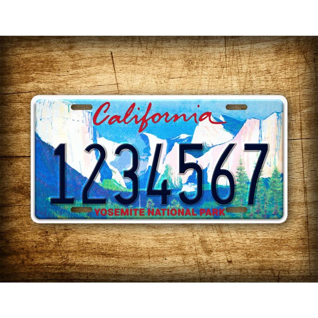 Personalized California Yosemite National Park Custom Text Decorative Tag Dustproof & Waterproof (Only Decoration)