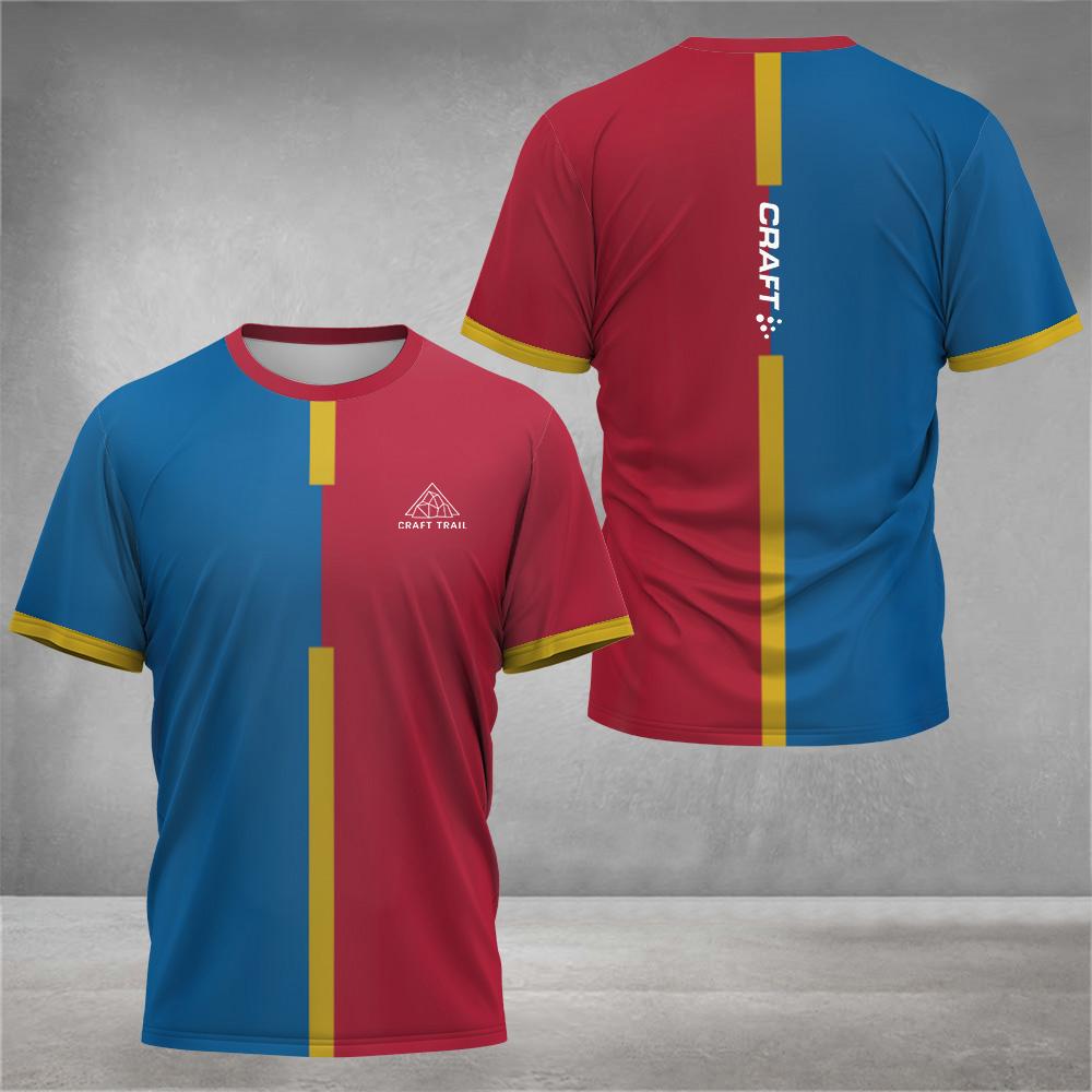 Letní pánské módní ležérní tričko s kulatým výstřihem a potiskem tie dye, 3D potisk, nové rychleschnoucí krátkorukávé tričko na badminton a tenis