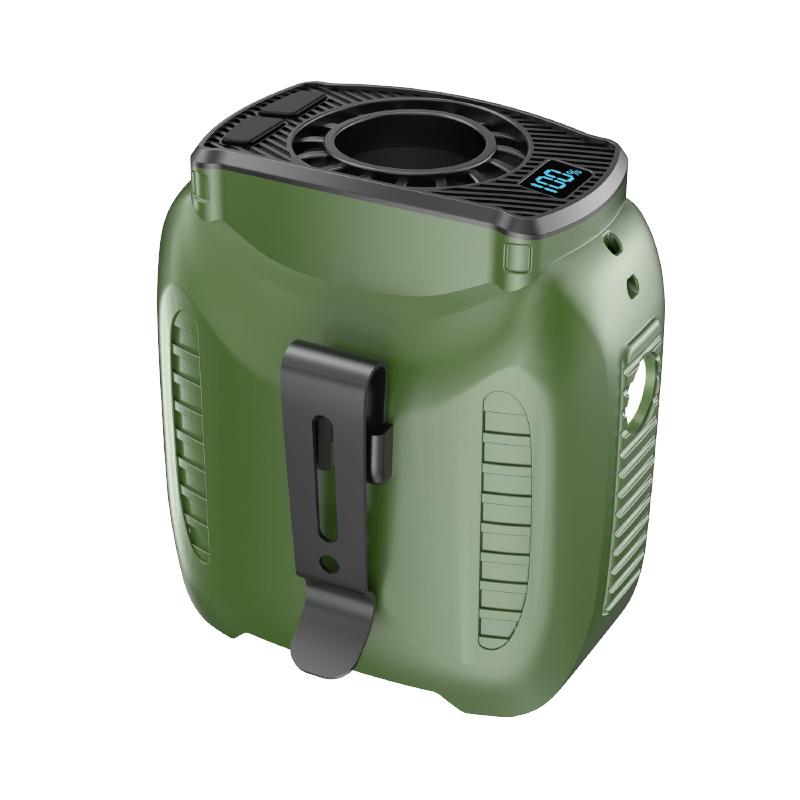 

10000mAh 5-speed Waist Clip Fan Portable Hanging Neck Fan with Power Bank Perfect for Sports Courier Services Outdoor Work