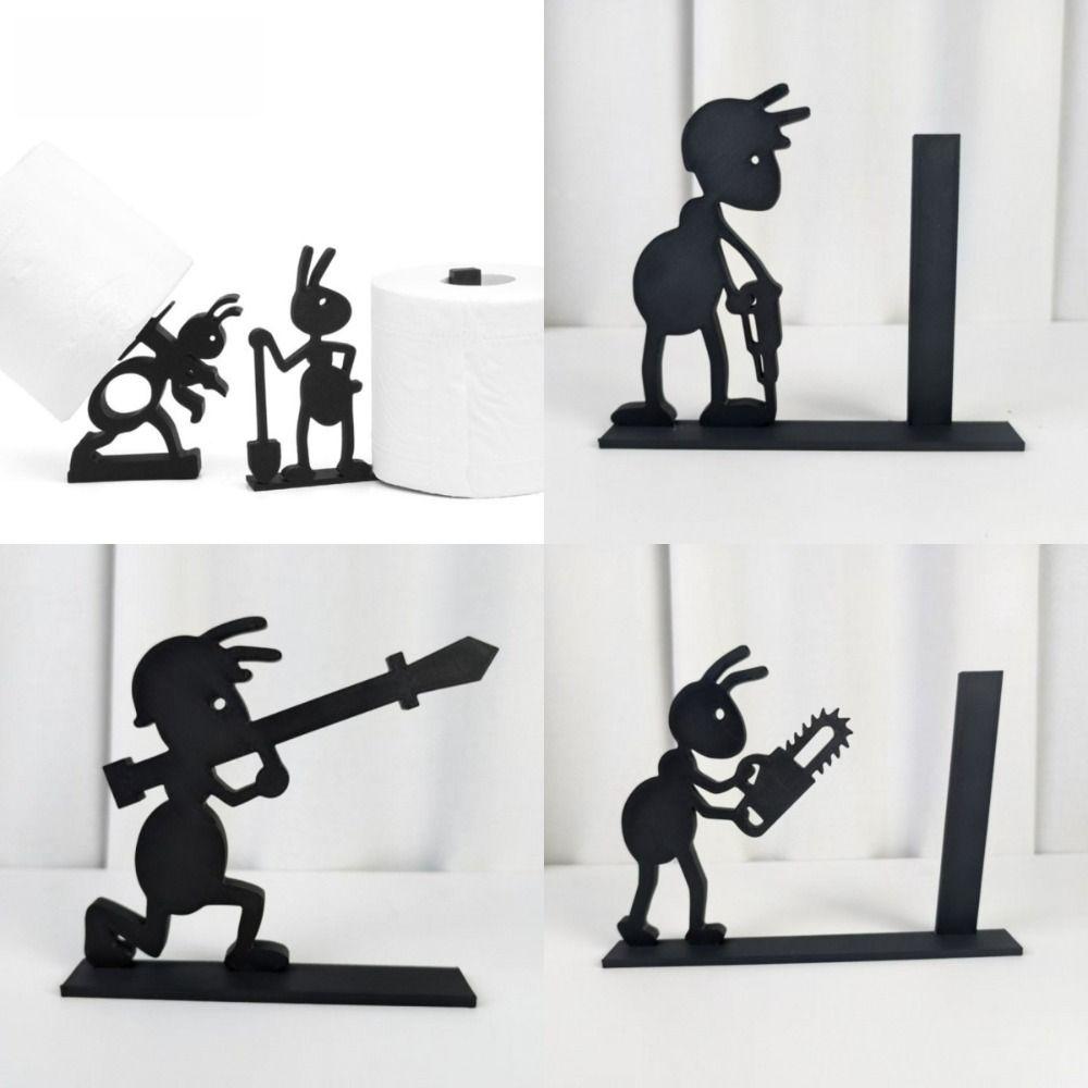 Minimalist Paper Holder Cute Ant Shape Paper Organizer New Desktop Tissue Rack Bedroom Use