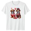 Bulldog Puppies Valentines Day Unisexs TShirt Unisexs Tee Graphic Unisex Top