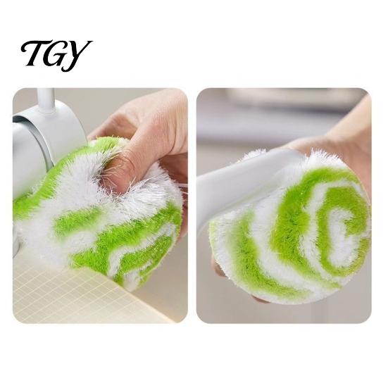 Scrubbing Sponge for Kitchen Non-Scratch Cleaning Scrubber Ball, Gentle Reusable Stain Removal Sponge, Household Dirt Deep Tool Ceramic