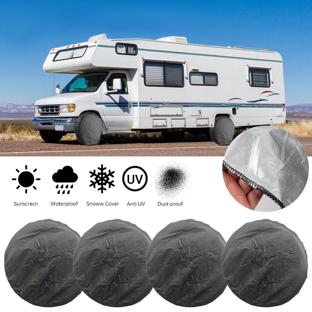 66/80CM Polyester Car Auto Wheel Tire Cover Protector Car Spare Tire Cover Tyre Wheel Covers For Vehicles Dustproof Tire Ba G7Z5