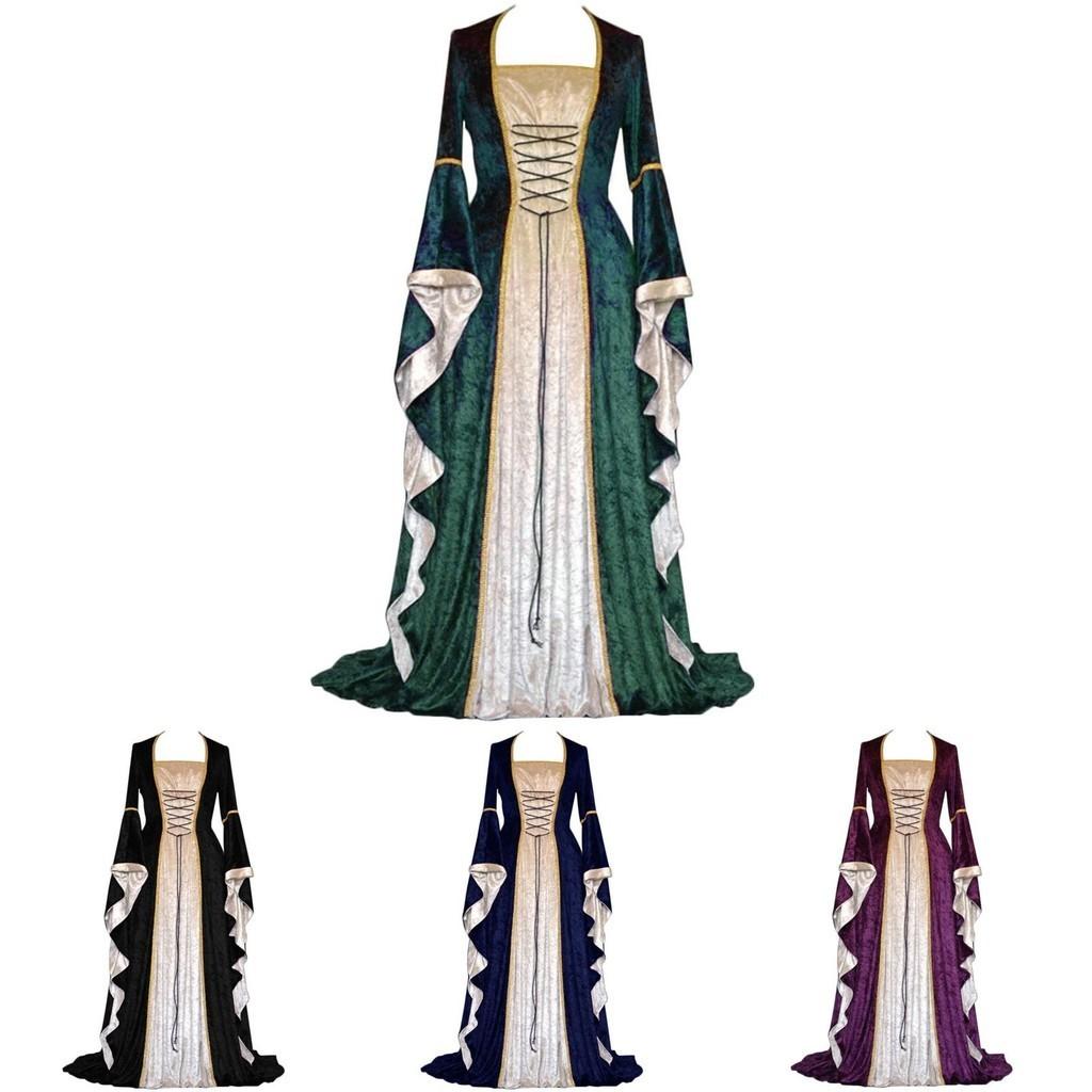 Stupendo Abito Gotico Vittoriano Vintage Perfetto Per Feste Medievali Ed Eventi Cosplay