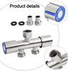 Angle Valve Double Control Faucet 120MM G1 2 Modern Design Shower Valve For Home Garden Connector Long-lasting Construction