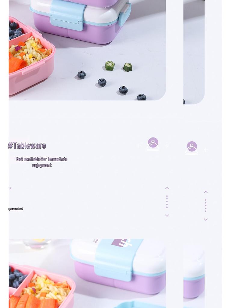 Creative Kids' Bento Lunch Box - Portable, Compact, and Ideal for Students