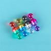 10Pcs Magnetic Push Pins Strong Suction Multi-purpose Mini Colorful Transparent Refrigerator Magnets Thumbtacks for School