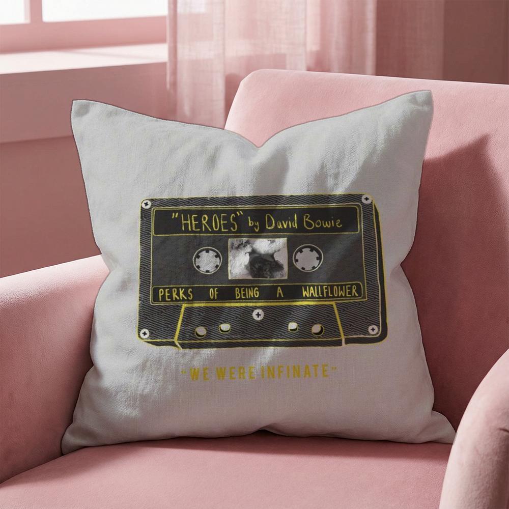 TV Being A Wallflower Cushion Cover Multi-Scene Pillow Cover for Home & Car - Reversible, Soft & Durable for Daily Use
