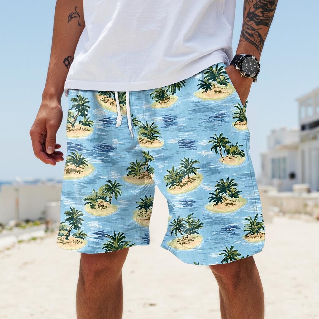 Herren Sommer Große lässige lockere Sporthose Strandshorts