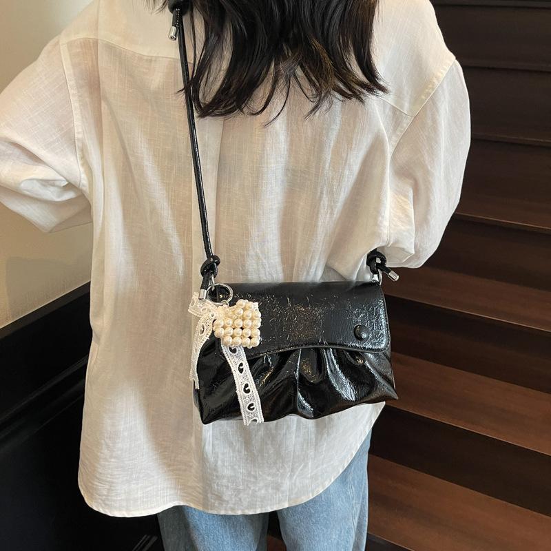 Bag Women's Folded Underarm Bag 2025 New Summer Trendy Foreign Style Versatile Casual Fashion Shoulder Crossbody Small Square Bag