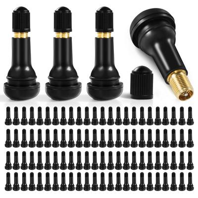 Sondsilen TR413CL Tubeless Reifen Gummi-Ventil, Luftventil, Auto Gummi-Ventil, Inklusive Kappe, Für