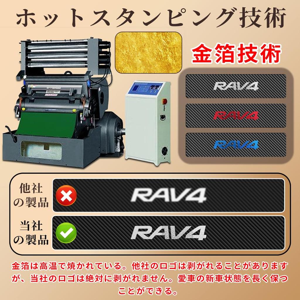 GOODGOODCAR Ochrana bočního prahu RAV4, Ochranná lišta, Vhodné pro všechny systémy RAV4, Interiér RAV4