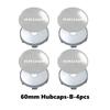 For Seat 4pcs 56/60mm Car Wheel Center Hub Caps Emblem Stickers Tire Rim Covers Auto Accessories CUPRA Altea Leon 5f Ibiza 6j ibz023