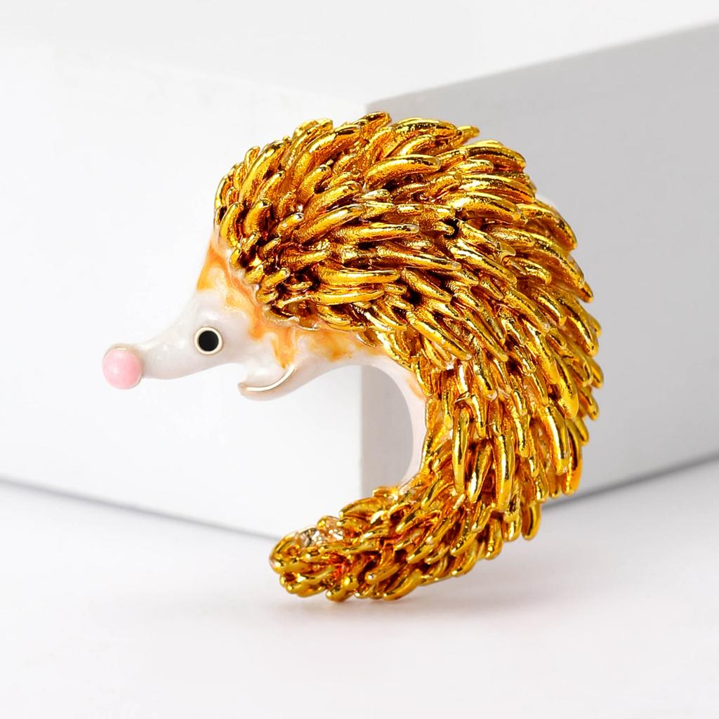 Cute Hedgehog Brooches For Unisex Animal Pins Casual Party Accessories Gifts