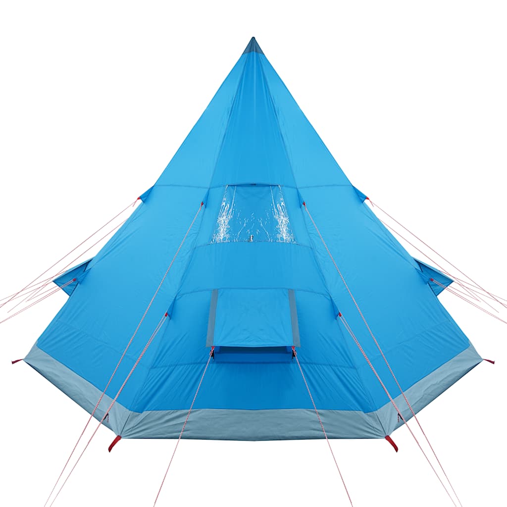 Tipi Camping Tent for 4 Persons Blue Waterproof