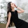SanCai A-line Sleeveless Little Black Dress