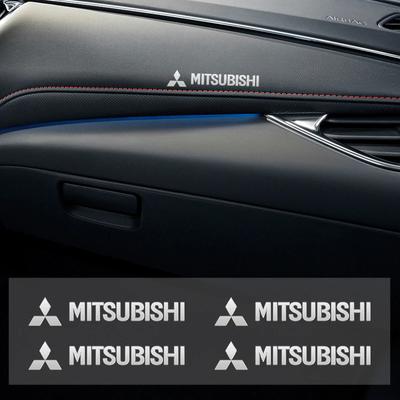 4pcs/10pcs Metal Emblem Auto Decor Decals Car Window Wiper Stickers For Lancer Asx Outlander Pajero Sport L200 Galant