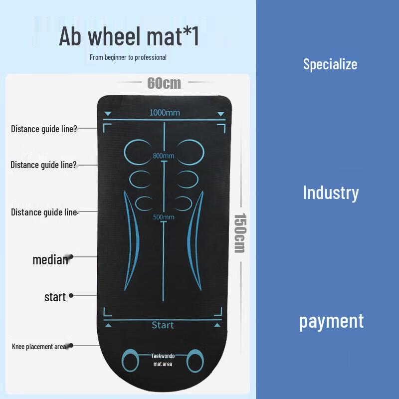 Galaxy Smart 4-Wheel Auto-Rebound Ab Roller