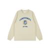 New Streetwear Retro Logo Print Ribbed Cuff Long Sleeve T-Shirt for Men & Women