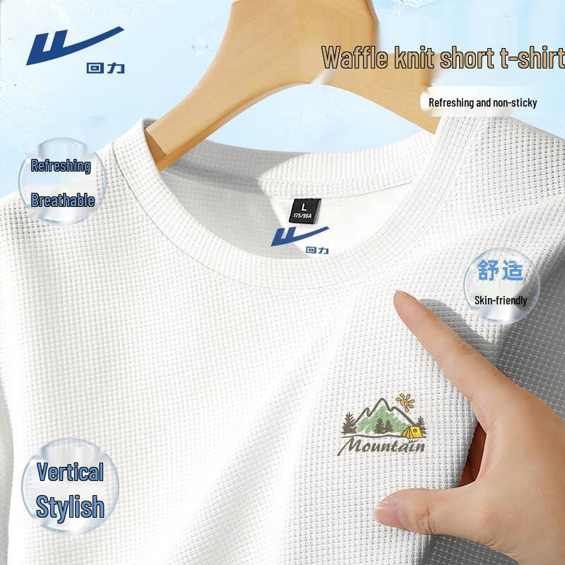 Warrior Men s Waffle Knit Casual T-Shirt M