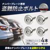 RENPA Stainless Steel Anti-Theft Bolt Set for License Plate Specific Vehicle Inspection (Bolt Length 1.0 Inch (25 Mm)