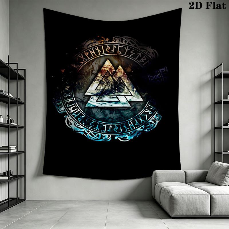 Spirit Tapestry Warrior Wisdom Decor Tapestry Wallmounted Background Cloth Background Cloth Wall Covering Decoration Background Wall Hanging Cloth