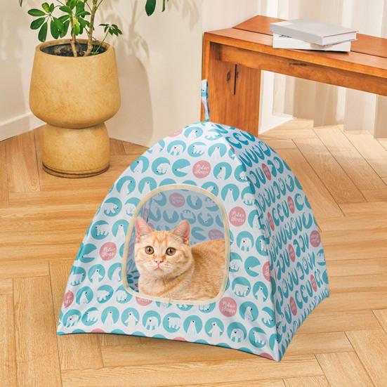 Cat Tent Indoor Outdoor Pet Tent House Portable Cat Cave Bed with Handle for Kittens Puppies Small Animals