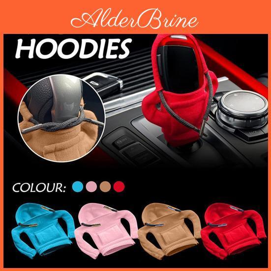 Car Shift Cover Gear Fashion Sweater Hoodie Auto Shift Knob Cover Soft Comfortable Automotive Gear Shift Knob Protector Car Interior Accessories