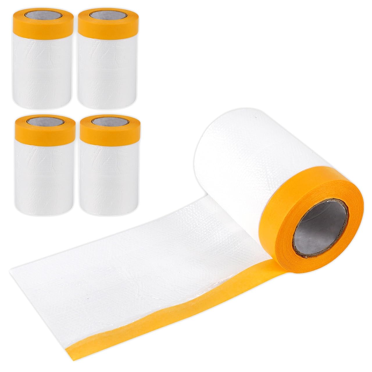 

Rimikuru Masking Sheet with Set of 5 Car Masking Vinyl Wide x 20m Tape, Rolls, Paint, Wall, Tape, (300mm Long) жёлтый