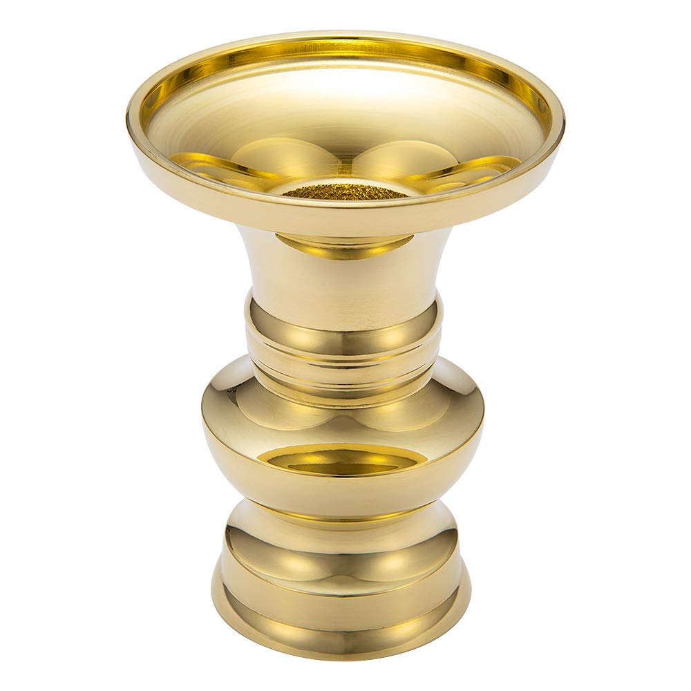 Buddhist altar shop Takita Shoten Buddhist altar accessories Flower vase Polished 3 sun Height x diameter Flower vase for Buddhist altar Made of brass