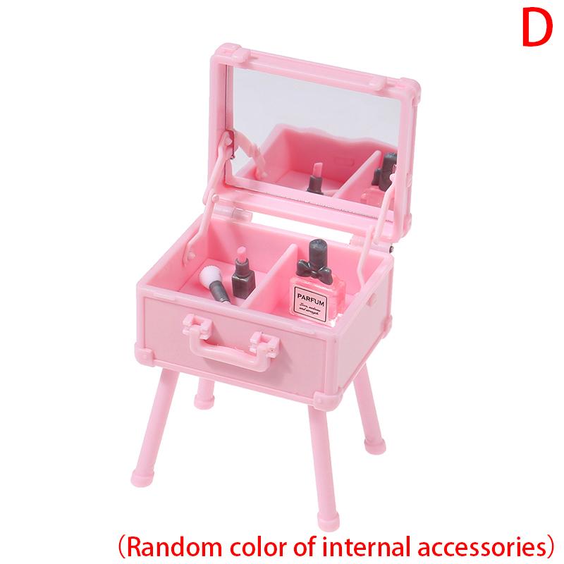 

1:12 Кукольный домик Домашняя сцена Декорация Мини Коробка для макияжа Зеркало для макияжа Модель