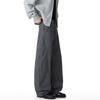 JEEP SPIRIT Men's Washed Cotton Curved Wide-Leg Jeans