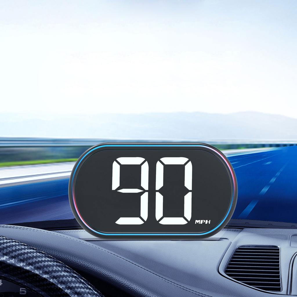 Car HUD Head Up Display GPS Digital Speed Meter Speedometer LED Screen USB Cable Plug & Play Universa