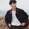 GXG Men's Corduroy Patchwork Denim Jacket
