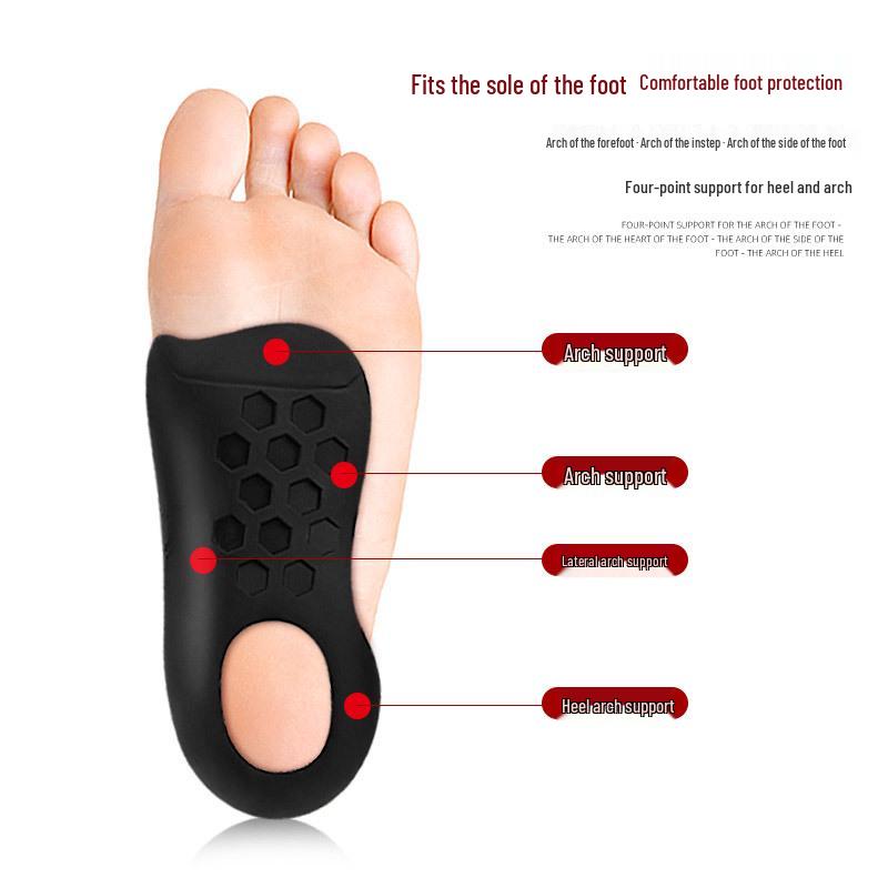 Orthotic Arch Support Insoles for Knock Knees, Flat Feet, and Leg Shape Correction