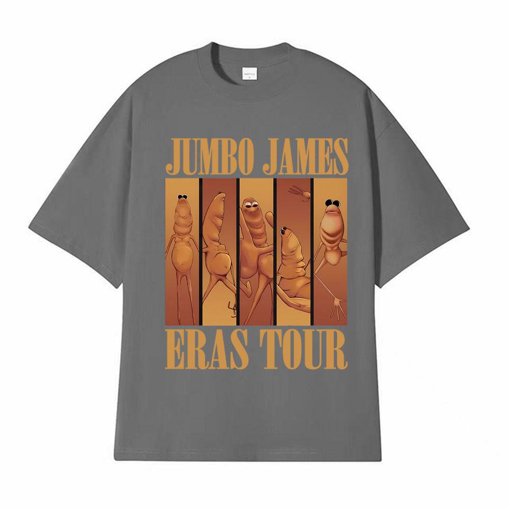 Hot Sale Funny Marcus The Worm Eras Tour Meme Jumbo James T-shirts Men Clothing Oversized Vintage Classic T Shirts Casual Tshirt