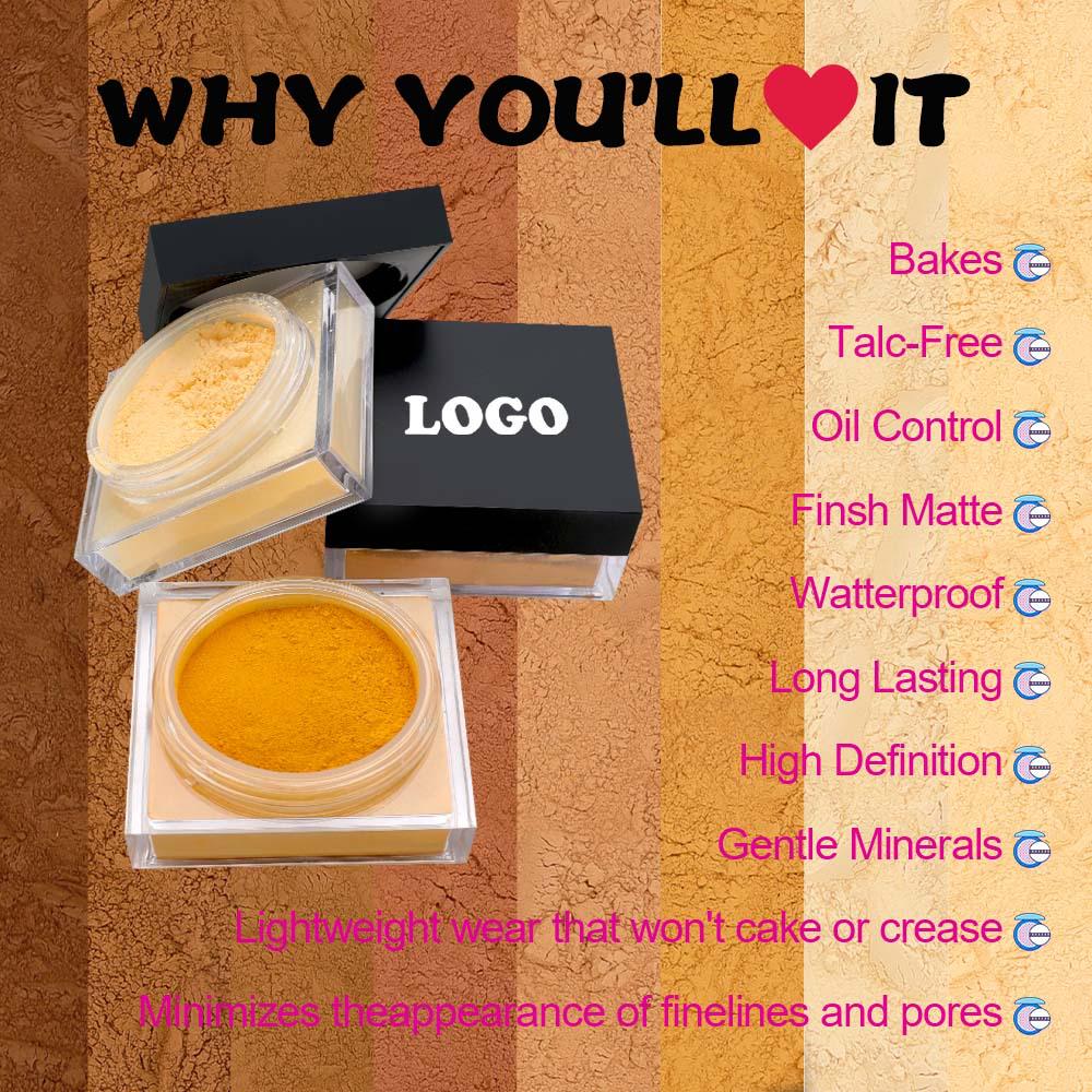 Waterproof Sweatproof Soft Focus Loose Setting Makeup Powder